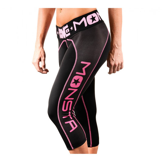 Capris: Monsta Compression Stripe-191 - Monsta Clothing Australia