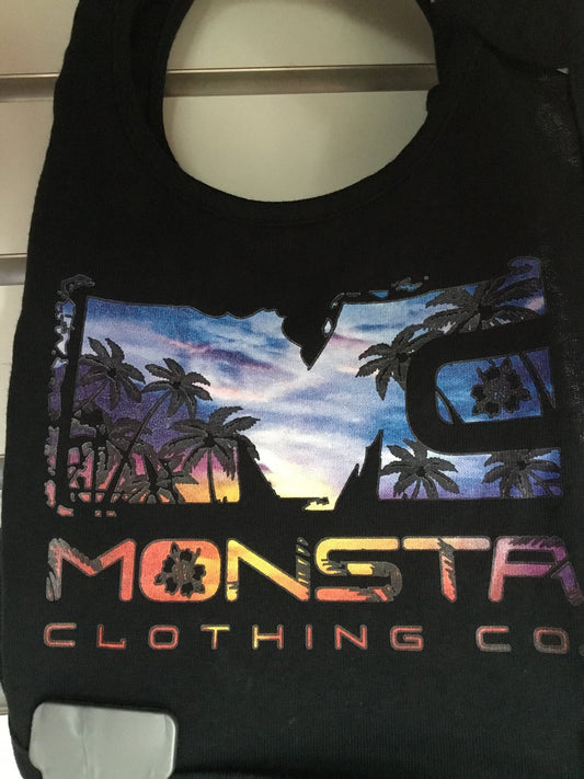 BLACK MONSTA SUNSET BIB - Monsta Clothing Australia